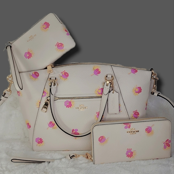 ✨️ Coach 3 SET NWT Designer 3 in 1 Purse Satchel Shoulder Bag Handbag ++ - Picture 11 of 12